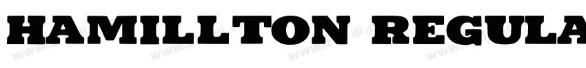 hamillton regular字体转换